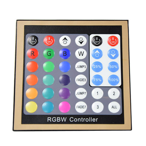 DC12/24V Max 16A 4Ax4CH, Universal Wall Install Series 36keys RF RGBW Panel DMX Controller For RGBW Strips light